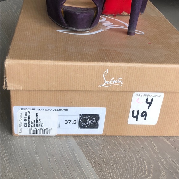 Christian Louboutin Vendome 120 Veau Velours - Picture 2 of 10